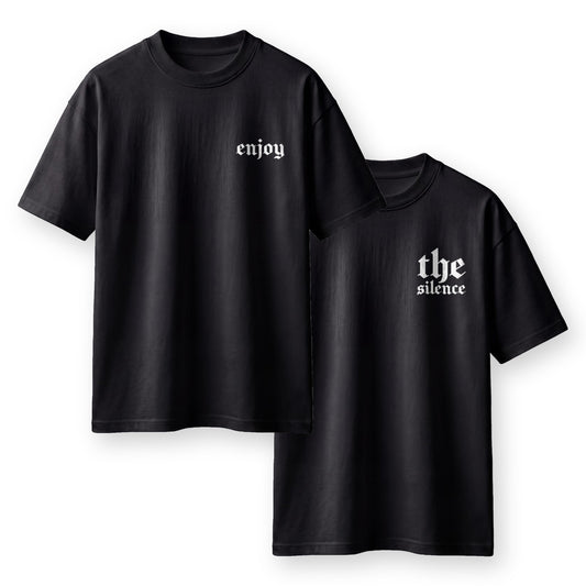 Culture Drops Enjoy The Silence 2-piece t-shirt set in black