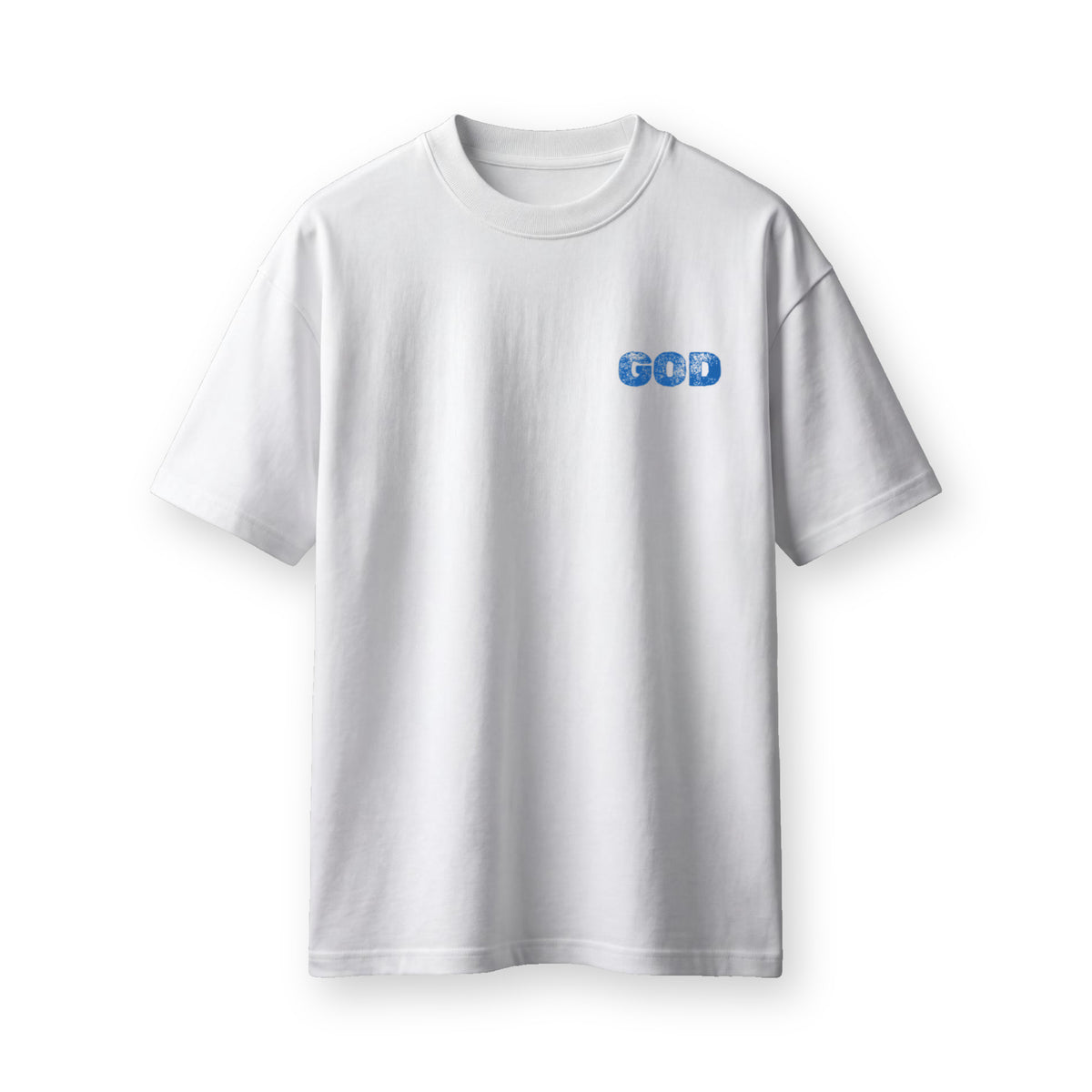 White GOD t-shirt from the Culture Drops God Save The Queen set