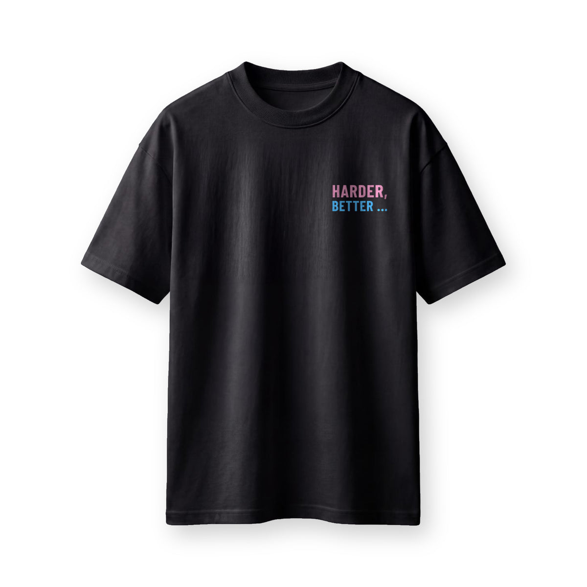 Black HARDER, BETTER t-shirt from the Culture Drops Harder Better Faster Stronger set
