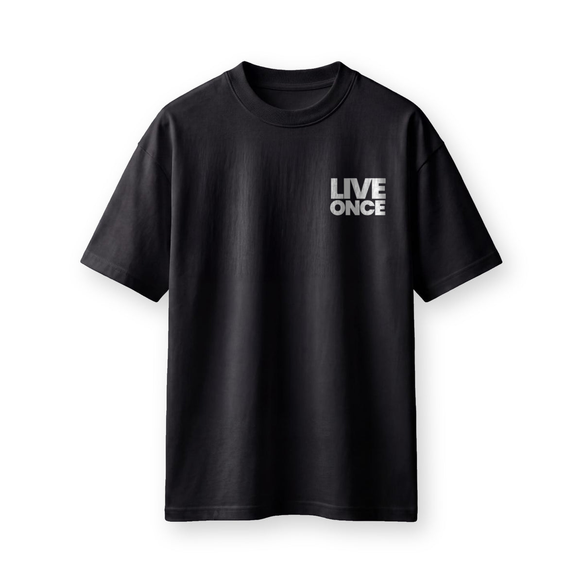 Black LIVE ONCE t-shirt from the Culture Drops You Only Live Once set